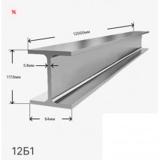 Балка (двутавр) 12Б1 12м