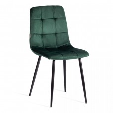 Стул CHILLY (mod. JSC-220) [Велюр/металл , 44,5х52,5х88 см, dark green (темно-зеленый) HLR57 / черны Стул CHILLY (mod. JSC-220) [Велюр/металл , 44,5х52,5х88 см, dark green (темно-зеленый) HLR57 / черны