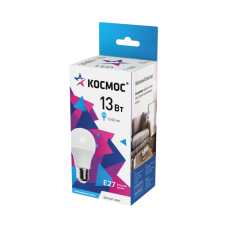 Лампа Космос LED A60 13W 4500K E27