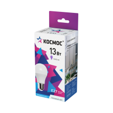Лампа Космос LED A60 13W 6500K E27 /4481