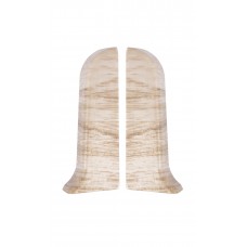 Заглушка для плинтуса пара 194 ПВХ Рико Лео 56мм 2шт/уп Дуб лимерик