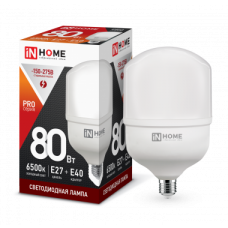 Лампа св/д IN HOME LED-HP-PRO 80Вт 230В Е27-Е40 6500К 7200Лм