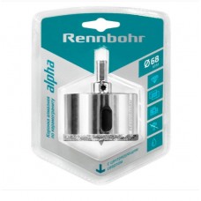 Коронка алмаз. по керамогр.  "Rennbohr" Alpha  68мм с центр.сверл.МСК