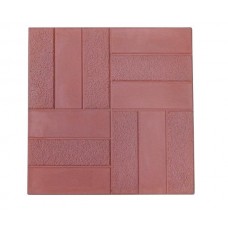 Плитка тротуарная Тетрис 300*300 красный литье