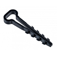 Дюбель-хомут 5*10 черный плоский Fortisflex 81829 Дюбель-хомут 5*10 черный плоский Fortisflex 81829
