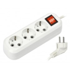 Удлинитель Smartbuy 3*1,5м с/з с выкл. 16А/3,5кВт ПВС 3*1,0