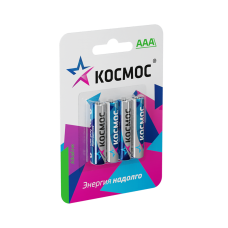 Батарейки Космос LR03 1.5V Alkaline 4BL