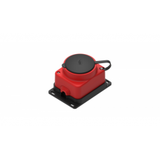 Розетка MultiSet 2К+З о/у кауч. 16А/250В IP44 красная MST4403RD