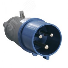 Вилка IEK 023 переносная 2Р+РЕ 32А 200-250В IP44+сальник