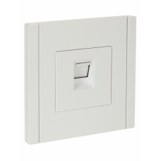 Розетка 1-я RJ45 кат.6 FP231 белый IEK FORTE&PIANO/FP-K10-2-K01