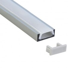 Профиль Jazzway PAL 1506 накладной (2м) анодированный без рассеивателя