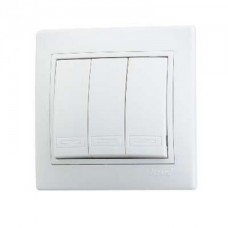 Выкл. Lezard mira 3кл белый 701-0202-109