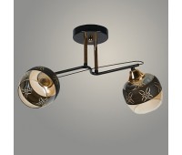 Люстра 32650/2 BK+FGD черный/золото 2x40W E27 d400 h280