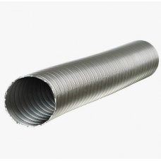 Газоход гофрированный d-150мм L 1.5м (сталь)