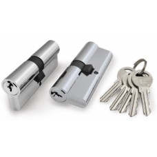 Цилиндровый механизм 100 ZA 60mm(25*10*25) СР Хром 5кл Fuaro