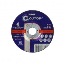 Диск шлифовальный по металлу 6*125*22,2мм CUTOP PROFI