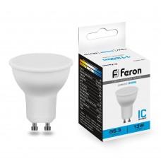 Лампа св/д Feron GU10 13W 6400K 220V 57*50мм 38193