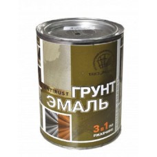 Грунт эмаль по ржавчине 3в1 Коричневая 0,9 кг Радуга(14)