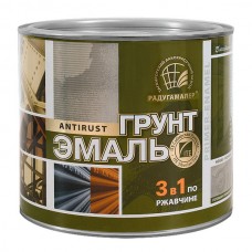 Грунт эмаль по ржавчине 3в1 Коричневая 1,9 кг Радуга(6)