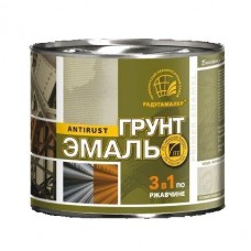 Грунт эмаль по ржавчине 3в1 Красно-коричневая 1,9 кг Радуга(6)