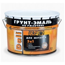 Грунт-эмаль по ржавчине 3в1 Dali Коричневая 10л.