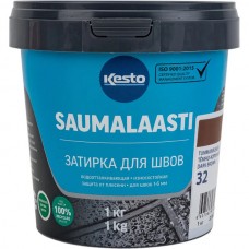 Saumalaasti затирка для швов цементная, 1 кг (32 темно-коричневый)