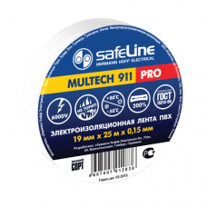 Изолента Safeline 19мм*25м белая