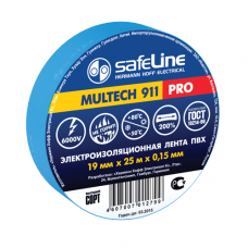 Изолента Safeline 19мм*25м синяя