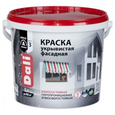 Краска  фасадная матовая укрывистая белая 5л. Dali