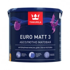 Краска EURO МАТТ-3 интерьерная 9л. Тиккурила База А