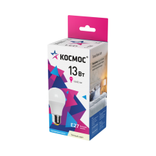 Лампа Космос LED A60 13W 3000K E27 / 4745