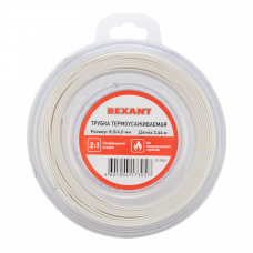 Термоусаж/трубка REXANT 8,0/4,0мм белая 2,44м 29-0041
