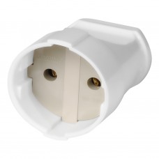 Штепсельное гнездо Smartbuy б/з белый 10А SBE-10-S02-w