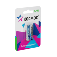 Батарейки Космос LR03 1.5V Alkaline 2BL