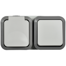 Блок IEK TORS TS-G10-6-55-V-K41 1-я+1-кл гор. 16А IP55 TS242 серый Блок IEK TORS TS-G10-6-55-V-K41 1-я+1-кл гор. 16А IP55 TS242 серый