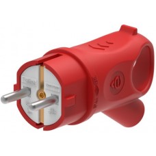 Вилка Systeme Electric MultiSet 2К+З угловая кауч. 16А/250В IP44 красная MST1402RD Вилка Systeme Electric MultiSet 2К+З угловая кауч. 16А/250В IP44 красная MST1402RD