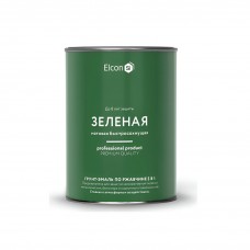 Грунт-эмаль по ржавчине Элкон 3в1 мат. зеленая 2кг.