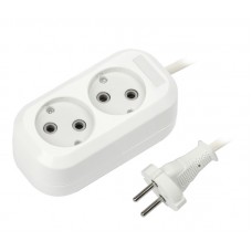 Удлинитель Smartbuy 2*2м б/з 10А/2,2кВт ПВС 2*1,0