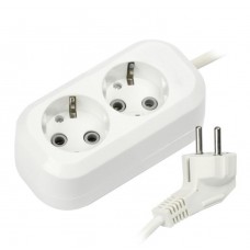 Удлинитель Smartbuy 2*2м с/з 16А/3,5кВт ПВС 3*1,0