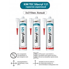 Герметик KIM TEC Силакрил 121 Прозрачный 310 мл, 20 шт