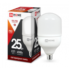 Лампа св/д IN HOME LED-HP-PRO 25Вт 230В Е27 6500К 2250Лм