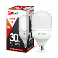 Лампа св/д IN HOME LED-HP-PRO 30Вт 230В Е27 6500К 2700Лм