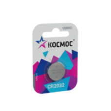 Батарейки Космос CR2032 3V Lithium 1BL KOC20325BL