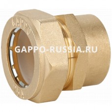 G1251.2005 Муфта обжим латунь 20*3/4" ВН  (10/90)