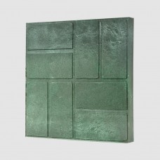 Плитка тротуарная полимерпесчаная зеленая 33*33*25
