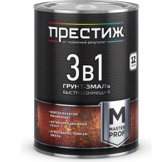 Грунт-эмаль б/с 3в1 Черная 0,9кг. Престиж
