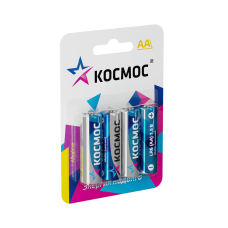 Батарейки Космос LR06 1.5V Alkaline 4BL