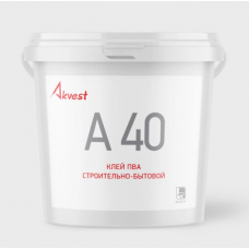 Клей ПВА Аквест 40 строител/бытовой 10 кг.