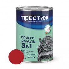 Грунт эмаль 3 в 1   0,9л. Красная Престиж