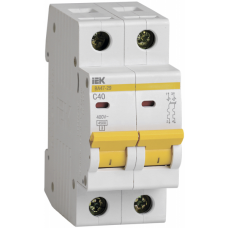 Автомат IEK 40А 2П (MVA 20-2-040-C)